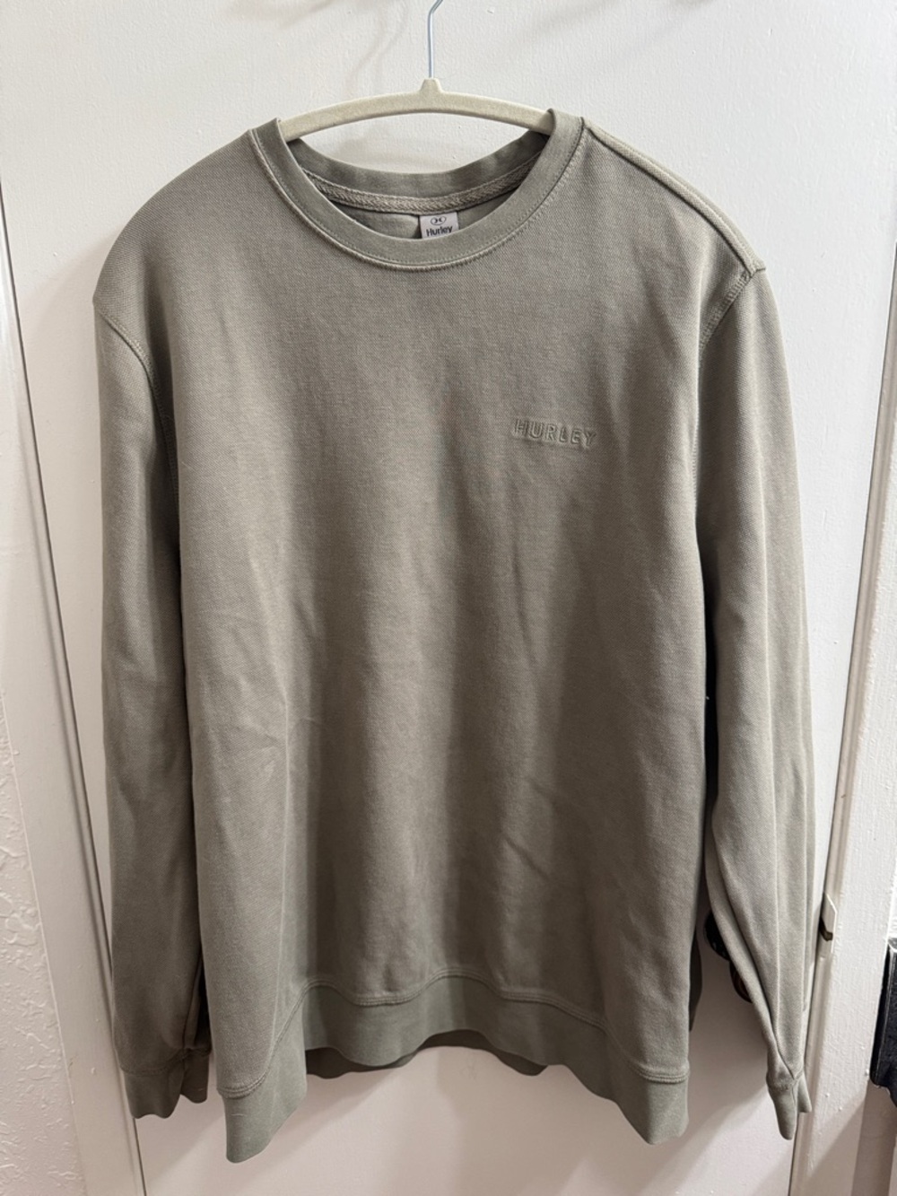 Hurley Men's Olive Green Crewneck Sweatshirt